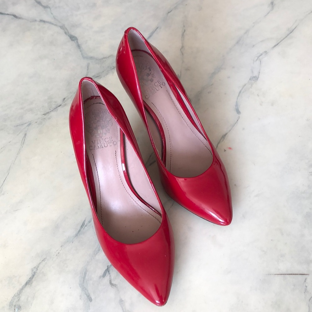 Red Patent Leather Pumps